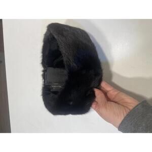 Saga Furs Black Fur Headband